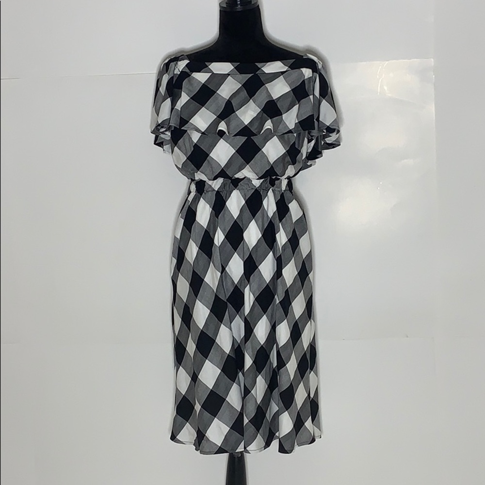 Beauport  Isabell Gingham Off the Shoulder Dress